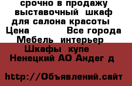 срочно в продажу выставочный  шкаф для салона красоты › Цена ­ 6 000 - Все города Мебель, интерьер » Шкафы, купе   . Ненецкий АО,Андег д.